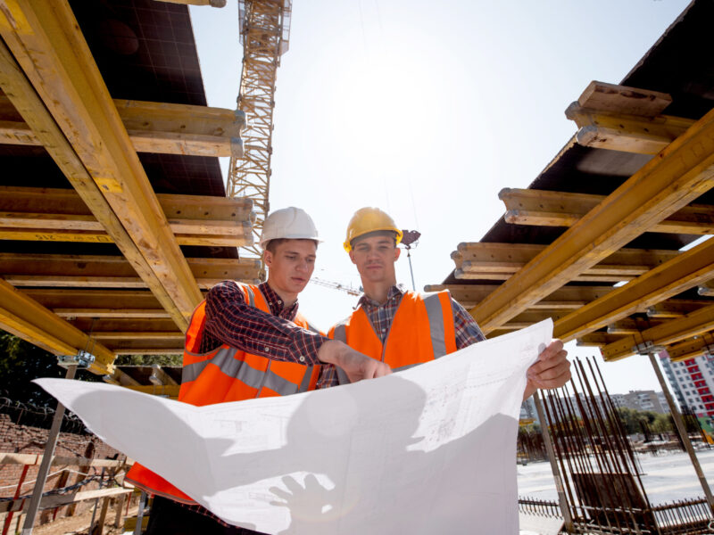Struttura industriale in fase di realizzazione